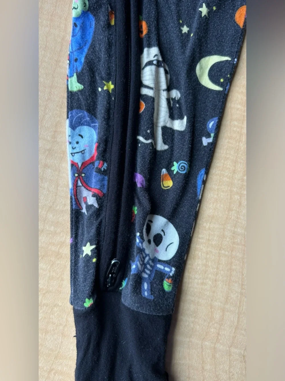 Soulbaby Bamboo One-Piece Sleeper Cute Halloween Print 12-18M